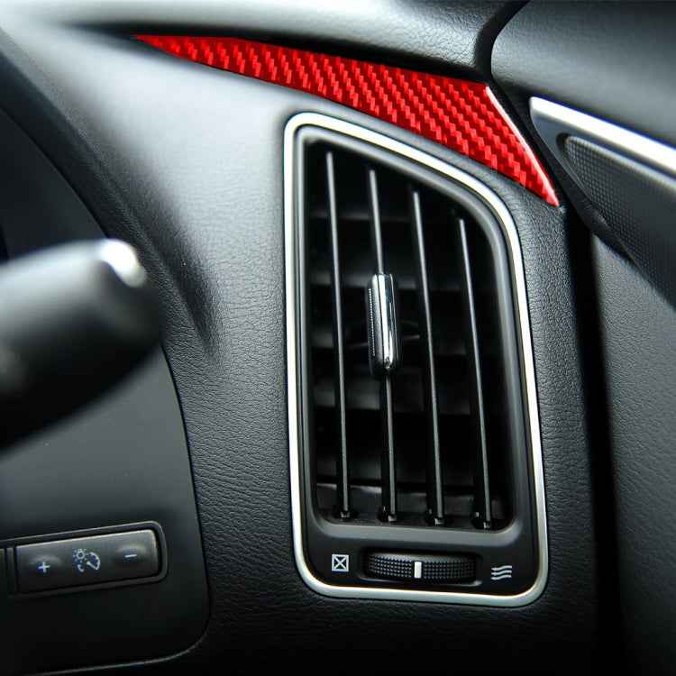 Car Carbon Fiber Dashboard Left Side Decorative Sticker for Infiniti Q50 2014-2020, Right Drive