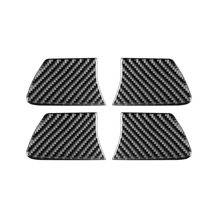 Car Carbon Fiber Inside Door Bowl Decorative Sticker for Toyota Highlander 2014-2019, Left Drive