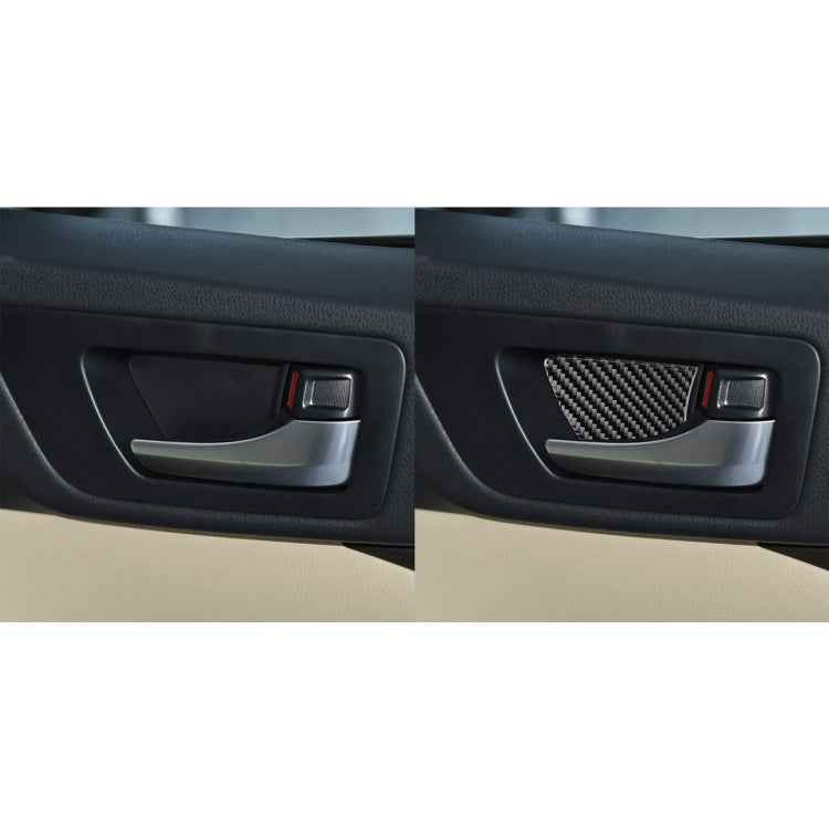 Car Carbon Fiber Inside Door Bowl Decorative Sticker for Toyota Highlander 2014-2019, Left Drive