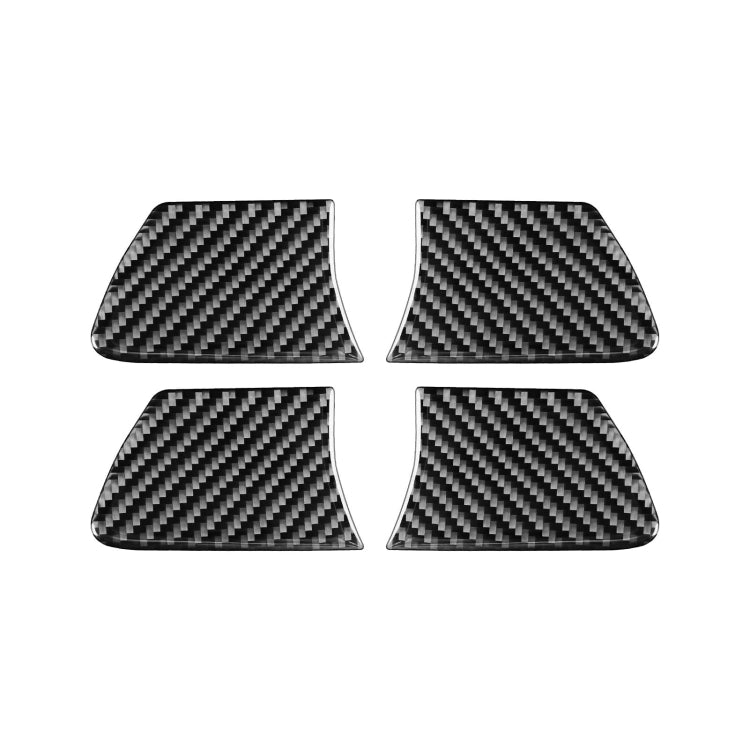 Car Carbon Fiber Inside Door Bowl Decorative Sticker for Toyota Highlander 2014-2019, Left Drive, Inside Door Bowl