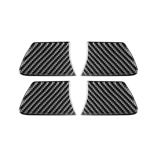 Car Carbon Fiber Inside Door Bowl Decorative Sticker for Toyota Highlander 2014-2019, Left Drive, Inside Door Bowl