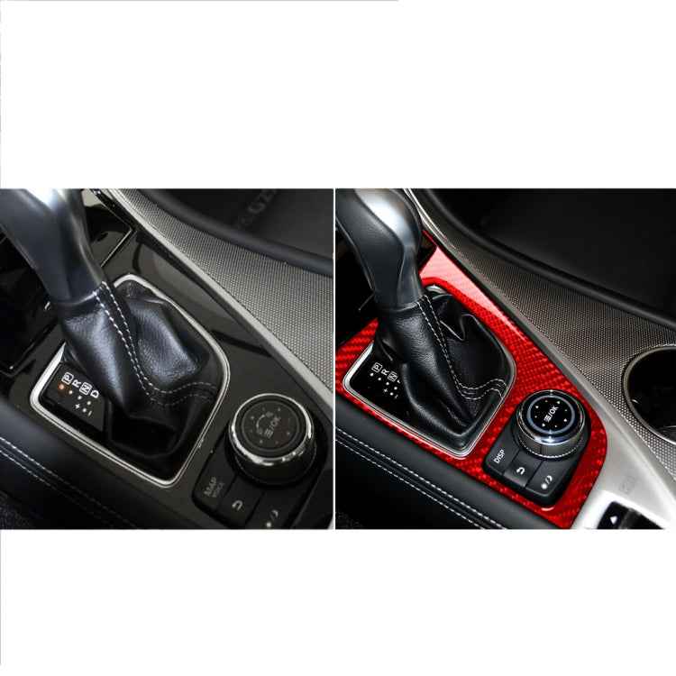 Car Carbon Fiber Gear Panel Decorative Sticker for Infiniti Q50 2014-2020, Left Drive