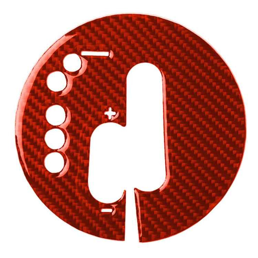Car Carbon Fiber Automatic Transmission Panel Decorative Sticker for Nissan 370Z / Z34 2009-, Left Drive