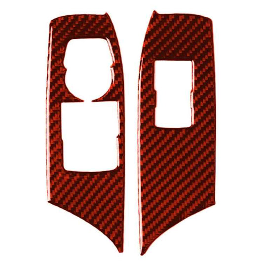Car Carbon Fiber Window Lift Panel Decorative Sticker for Chevrolet Camaro 2017-2019, Left Drive