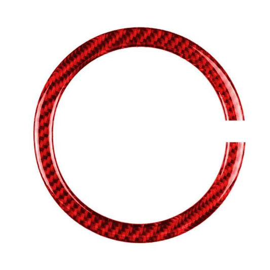 Car Carbon Fiber Steering Wheel Ring Decorative Sticker for BMW Mini R55 R56 Countryman R60 Paceman R61 2007-2013, Left and Right Drive Universal