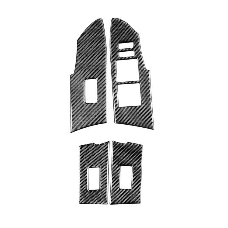 Car Carbon Fiber Window Lift Decorative Sticker for Toyota Corolla / Levin 2014-2018, Left Drive, Window Lift, Left Drive