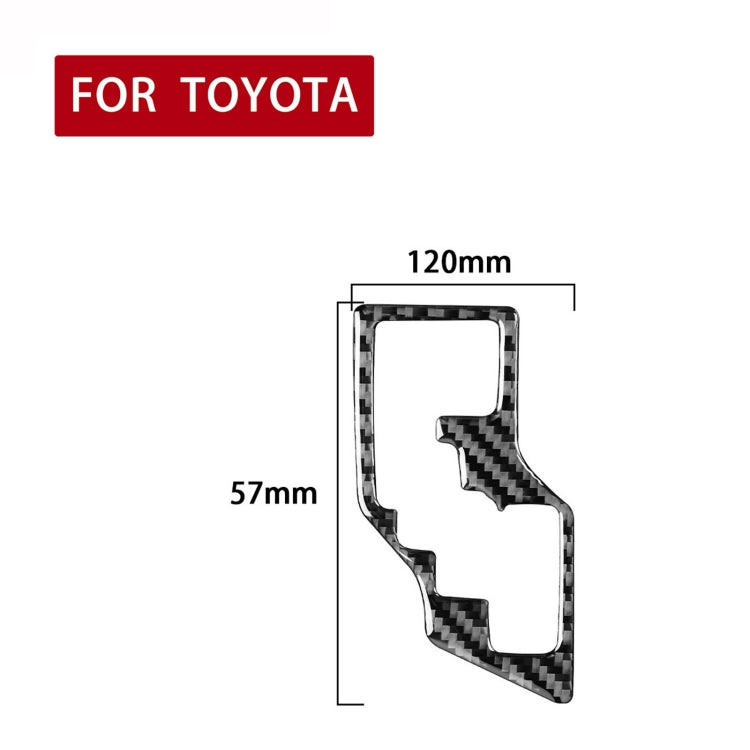 Car Carbon Fiber Gear Decorative Sticker for Toyota Corolla / Levin 2014-2018, Right Drive, Gear, Right Drive