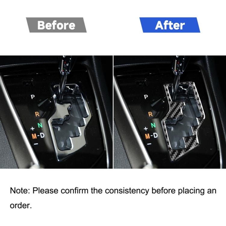 Car Carbon Fiber Gear Decorative Sticker for Toyota Corolla / Levin 2014-2018, Left Drive, Gear, Left Drive