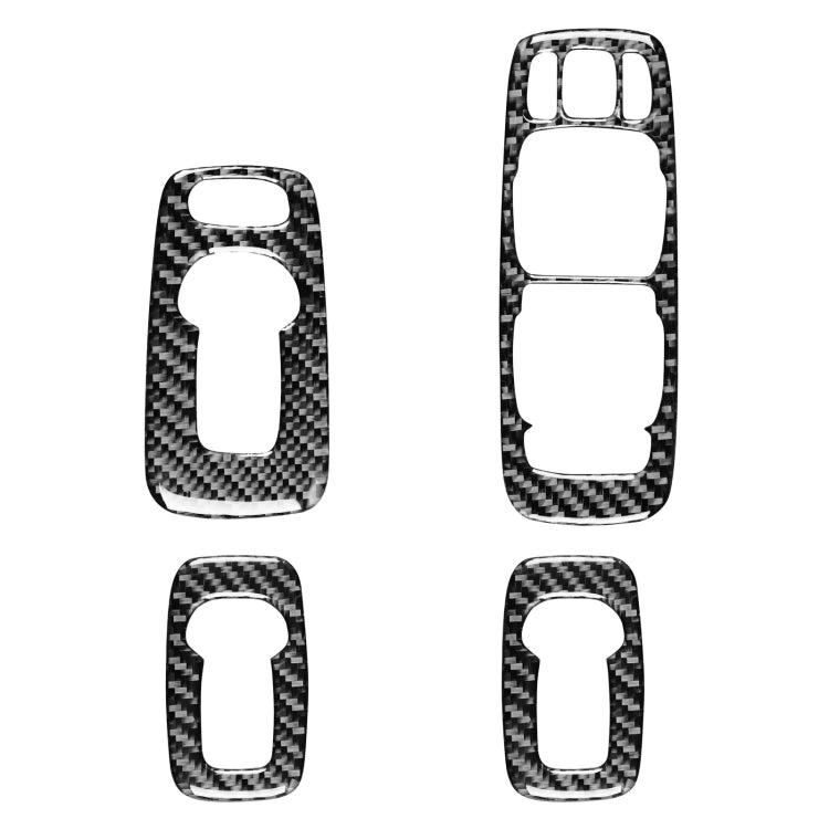 4 in 1 Car Carbon Fiber Door Set B Decorative Sticker for Volvo XC90 2003-2014, Right Drive, Door Set B, Right Drive