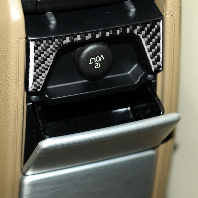 Car Carbon Fiber Rear Control Panel Decorative Sticker for Volvo XC90 2003-2014, Left and Right Drive Universal, Rear Control Panel