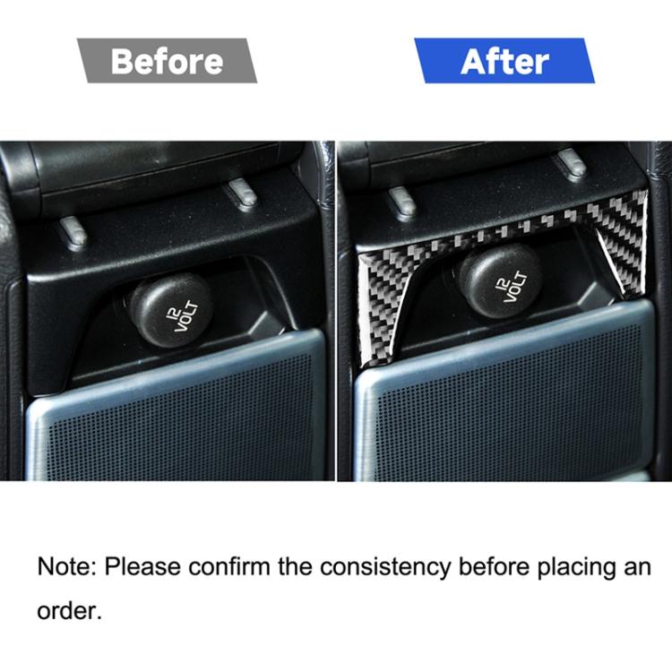 Car Carbon Fiber Rear Control Panel Decorative Sticker for Volvo XC90 2003-2014, Left and Right Drive Universal, Rear Control Panel