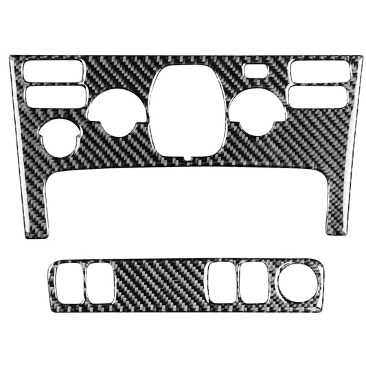 Car Carbon Fiber Air Conditioning Panel A Decorative Sticker for Volvo XC90 2003-2014, Left and Right Drive Universal, Air Conditioning Panel A