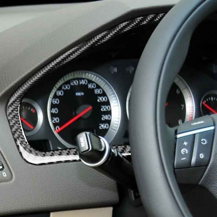 Car Carbon Fiber Speedometer Decorative Sticker for Volvo XC90 2003-2014, Left and Right Drive Universal