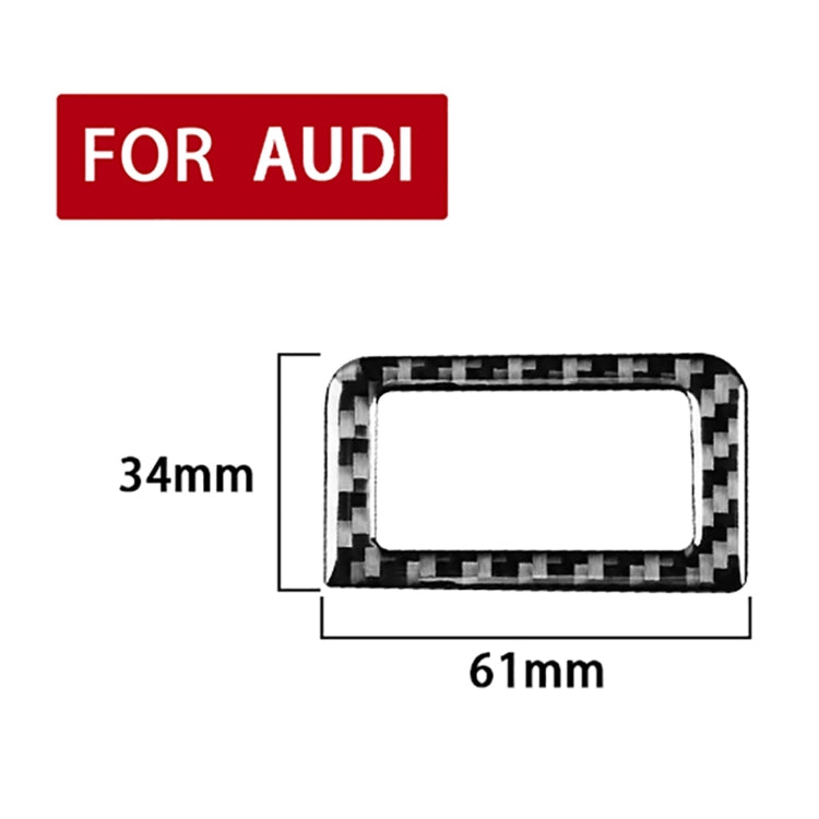 Car Carbon Fiber Trunk Switch Sticker for Audi A6L / A7 2019-, Left and Right Drive Universal, Trunk Switch
