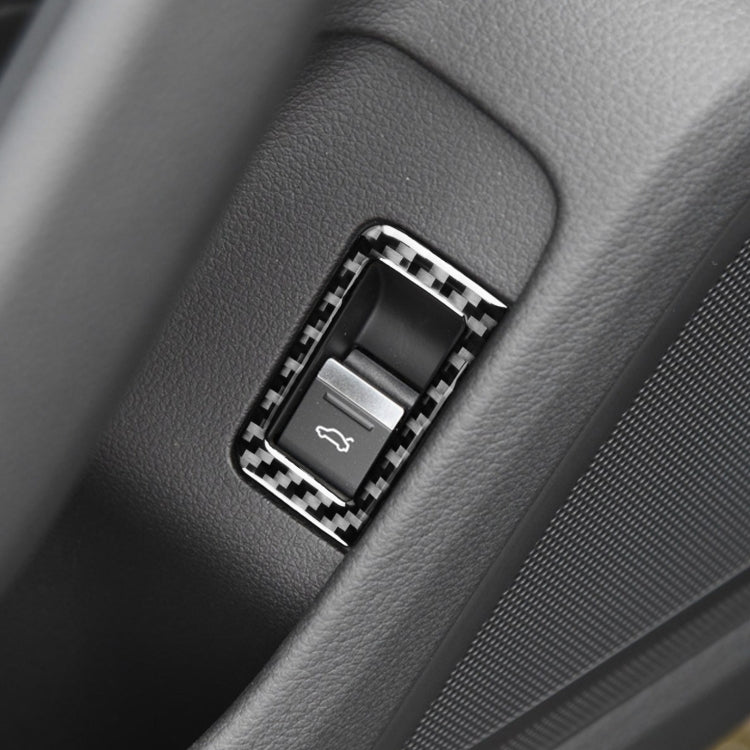 Car Carbon Fiber Trunk Switch Sticker for Audi A6L / A7 2019-, Left and Right Drive Universal, Trunk Switch