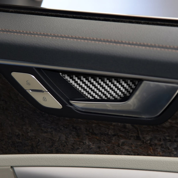 Car Carbon Fiber Inner Door Bowl Decorative Sticker for Audi A6L / A7 2019-, Left and Right Drive Universal, Inner Door Bowl