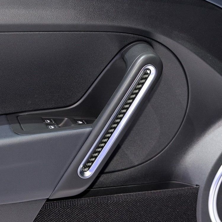 Car Carbon Fiber Door Decorative Sticker for Volkswagen Beetle 2012-2019, Left and Right Drive Universal, Door