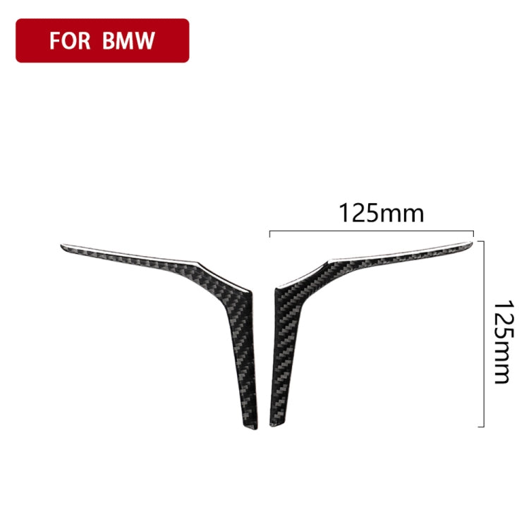 2 in 1 Car Carbon Fiber Steering Wheel Below Decorative Sticker for BMW G01 X3 2018-2020 / G02 X4 2019-2020, Left and Right Drive Universal, Steering Wheel Below