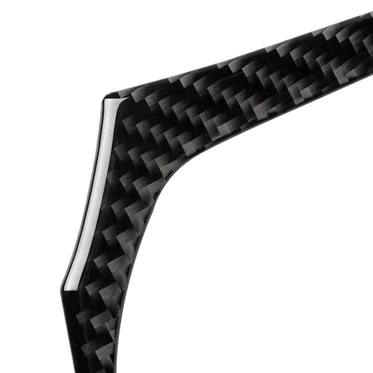 2 in 1 Car Carbon Fiber Steering Wheel Below Decorative Sticker for BMW G01 X3 2018-2020 / G02 X4 2019-2020, Left and Right Drive Universal