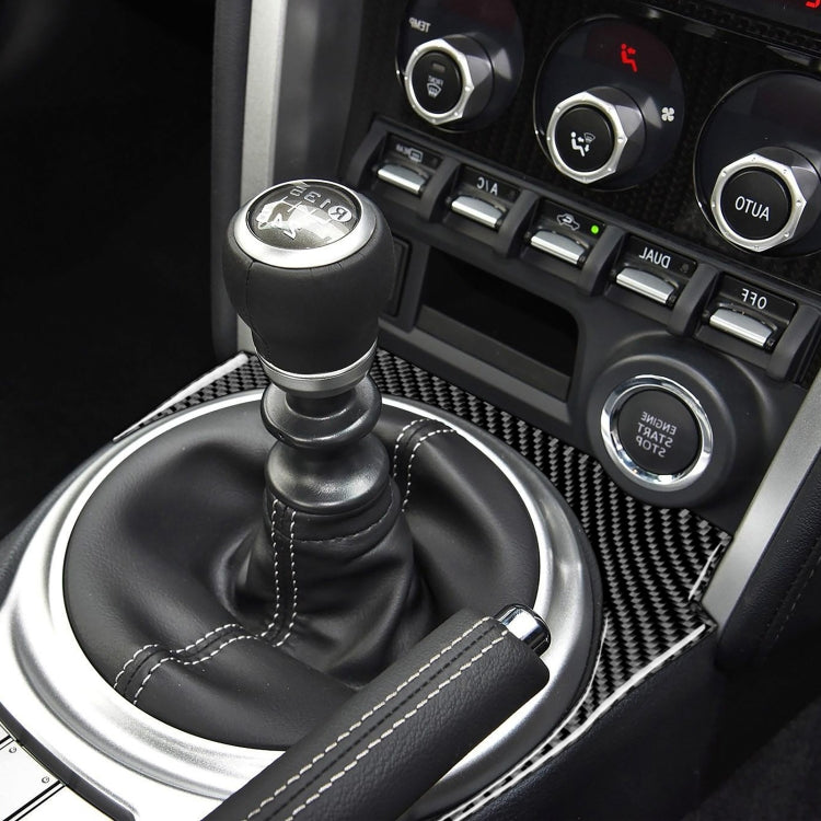 Car Carbon Fiber Gear Decorative Sticker for Subaru BRZ / Toyota 86 2017-2019, Right Drive, Gear, Right Drive