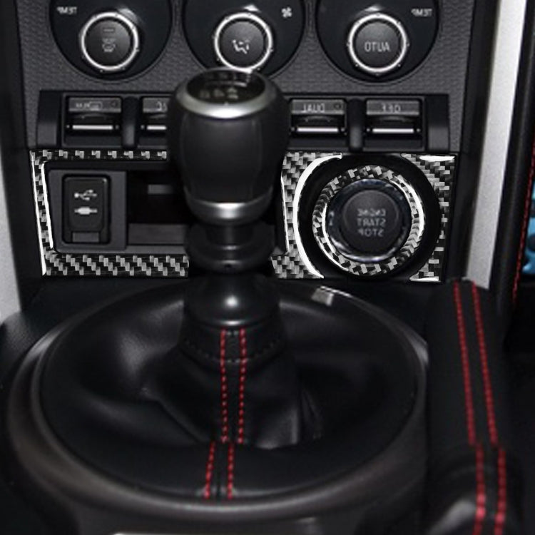 3 in 1 Car Carbon Fiber Storage Box A Decorative Sticker for Subaru BRZ / Toyota 86 2017-2019, Right Drive