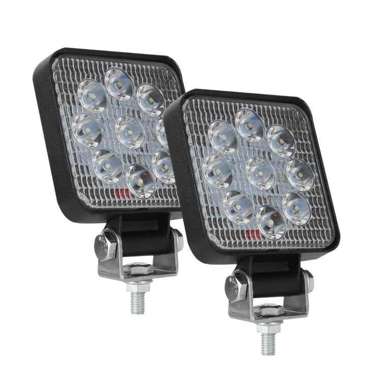 D0036 6.3W 10-30V DC 6000K 3 inch 9 LEDs Square Offroad Truck Car Driving Light Work Light Spotlight Fog Light