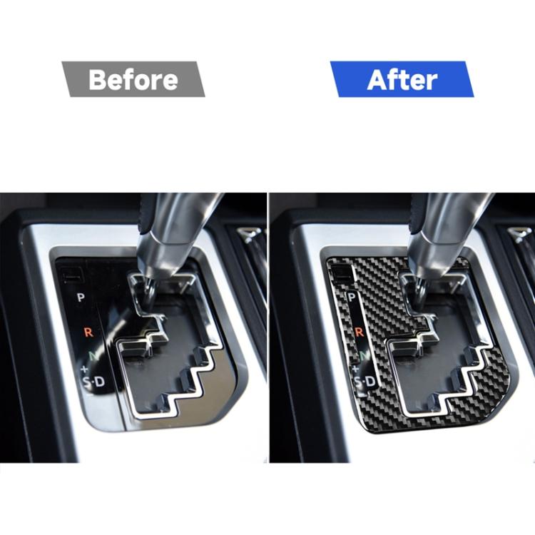 Carbon Fiber Car Gear Indicator Decorative Sticker for Toyota Tundra 2014-2018, Left Right Driving Universal, Gear Indicator