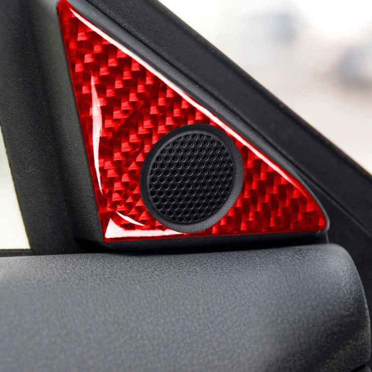 4 PCS / Set Carbon Fiber Car Door Horn + Window Air Outlet Decorative Sticker for Nissan GTR R35 2008-2016, Left and Right Driving Universal