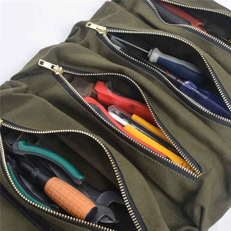 Car Auto Multi-function Canvas Storage Bag Portable Tool Bag Hanging Pocket Bag