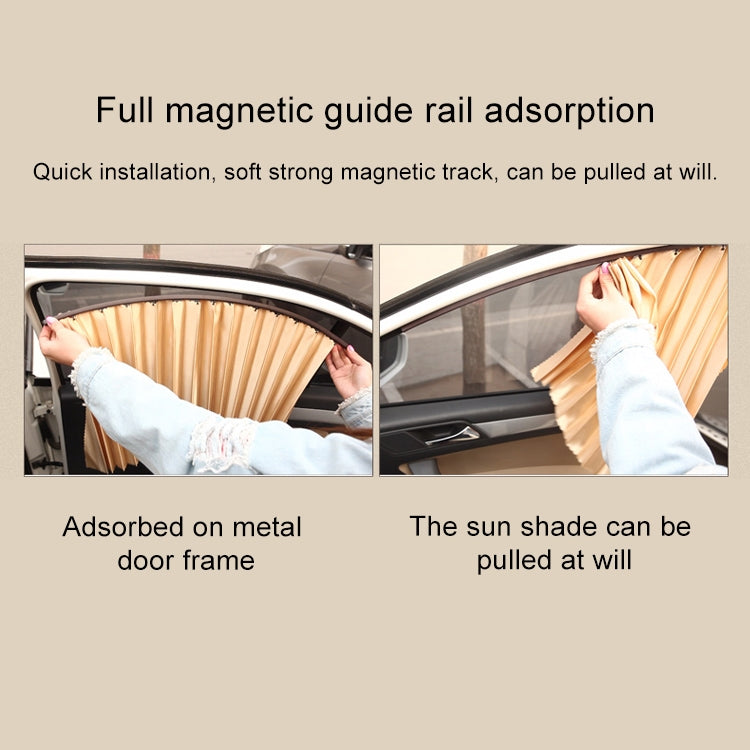 2 PCS Car Auto Sunshade Curtains Windshield Cover for the Front Seat
