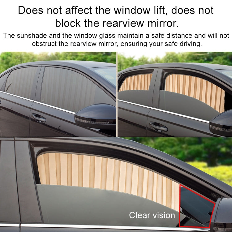 2 PCS Car Auto Sunshade Curtains Windshield Cover for the Front Seat