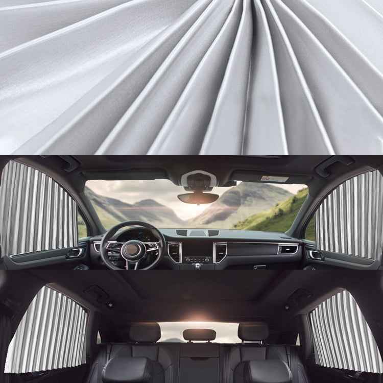 4 in 1 Car Auto Sunshade Curtains Windshield Cover Set