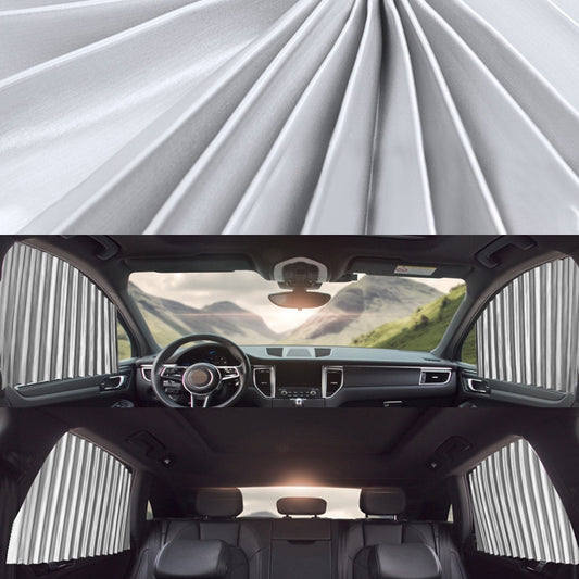 4 in 1 Car Auto Sunshade Curtains Windshield Cover Set