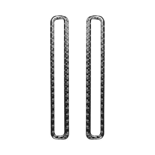 Carbon Fiber Car Door Air Outlet Decorative Sticker for Dodge Challenger 2015 to Now, Left Driving