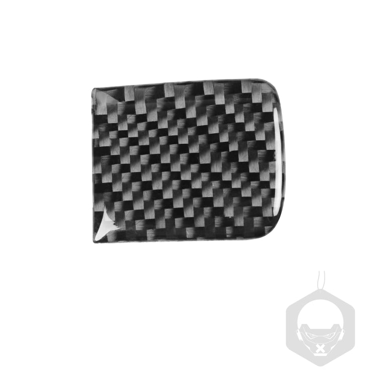 Carbon Fiber Car Co-pilot Storage Handle Decorative Sticker for Dodge Challenger 2015 to Now, Left Driving, Co-pilot Storage Handle