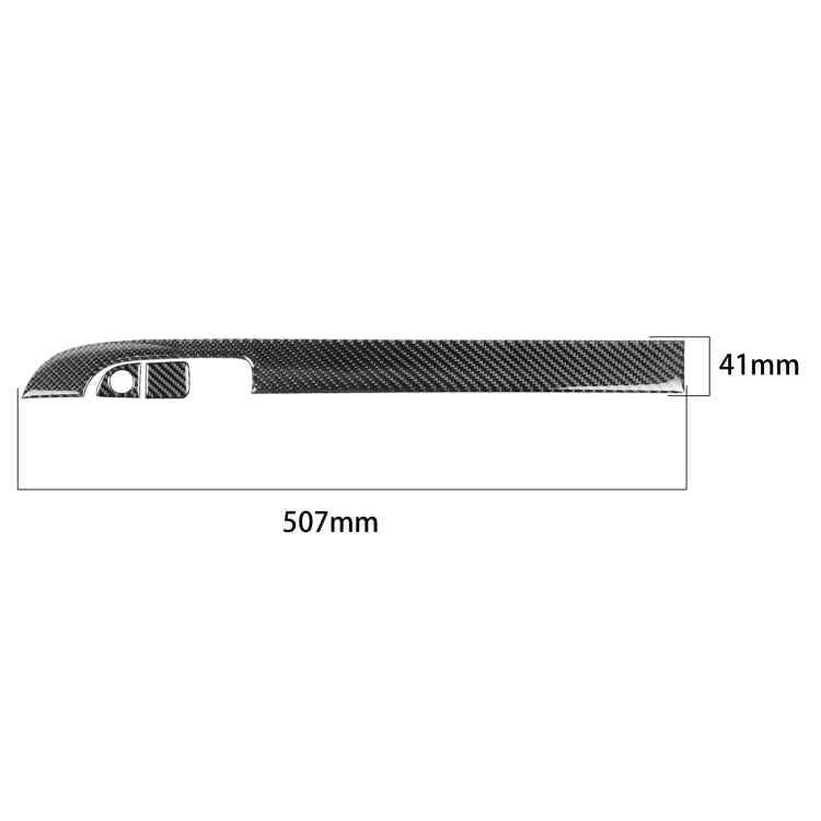 Carbon Fiber Car Co-pilot Storage Box Set Decorative Sticker for Dodge Challenger 2015 to Now, Left Driving