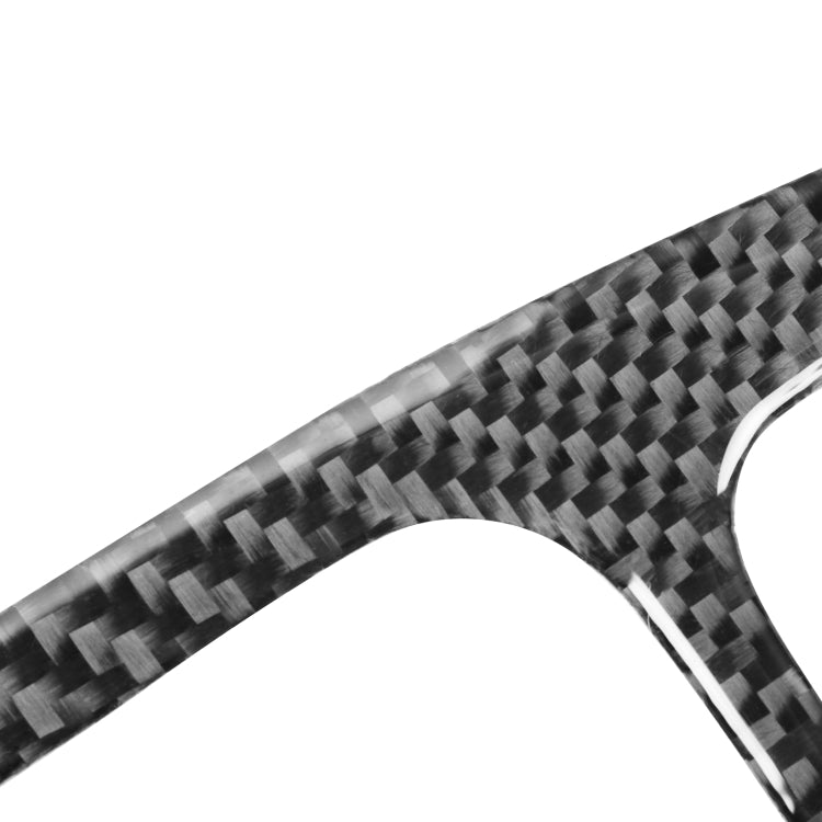 Carbon Fiber Car Central Control Instrument Large Panel Decorative Sticker for Dodge Challenger 2015 to Now, Left Driving, Central Control Instrument Large Panel