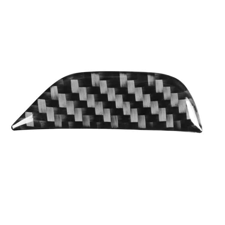 Carbon Fiber Car Central Control Armrest Storage Button Decorative Sticker for Dodge Challenger 2015 to Now, Left Driving