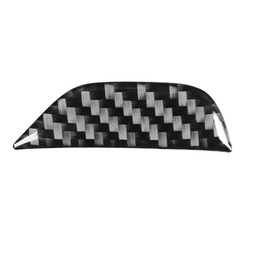 Carbon Fiber Car Central Control Armrest Storage Button Decorative Sticker for Dodge Challenger 2015 to Now, Left Driving, Central Control Armrest Storage Button