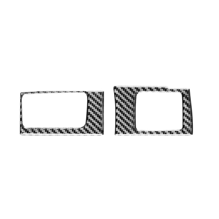 2 PCS / Set Carbon Fiber Car Central Control Card Box Panel Decorative Sticker for Honda CRV 2007-2011,Left Drive, Central Control Card Box ,Left Drive
