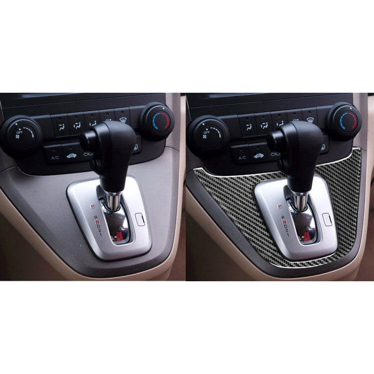 Carbon Fiber Car Gear Panel Frame Decorative Sticker for Honda CRV 2007-2011,Left and Right Drive Universal