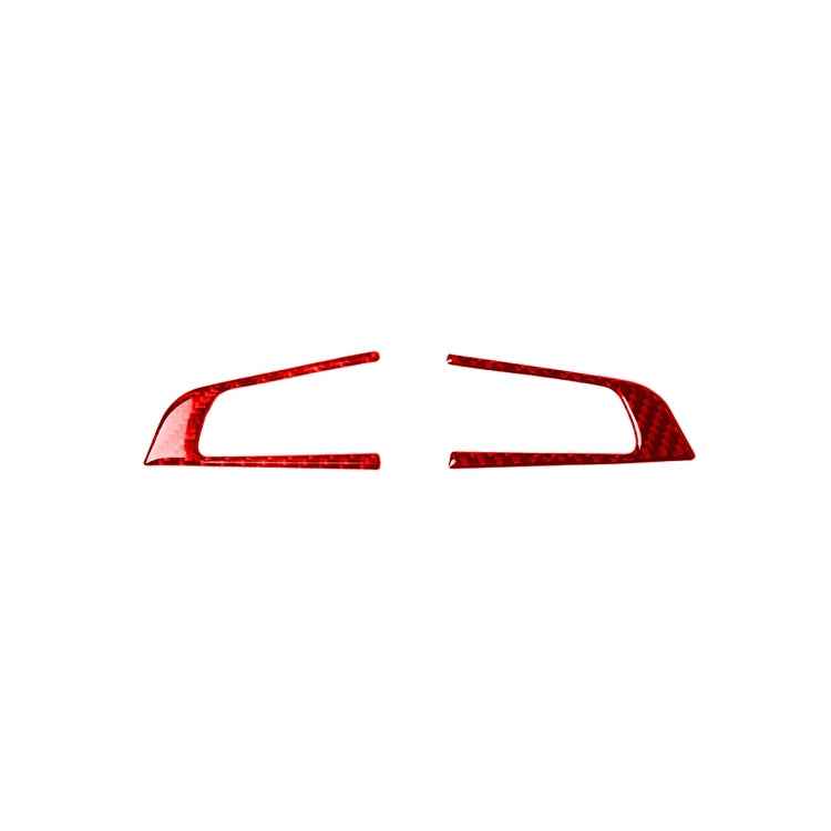 2 PCS / Set Carbon Fiber Car Steering Wheel Button Panel Decorative Sticker for Alfa Romeo Giulia 2017-2019,Left and Right Drive Universal