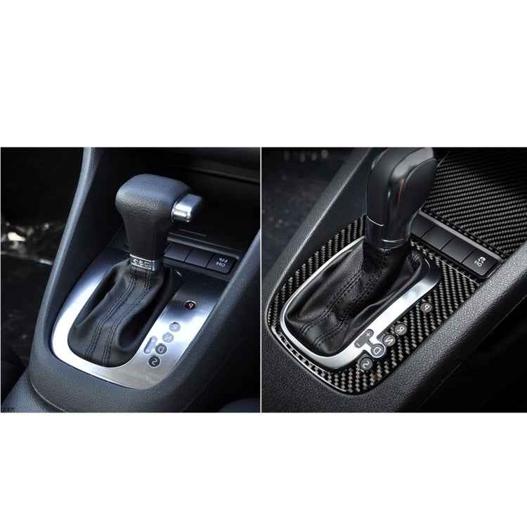 Carbon Fiber Car Gear B Decorative Sticker for Volkswagen Golf 6 2008-2012, Right Driving