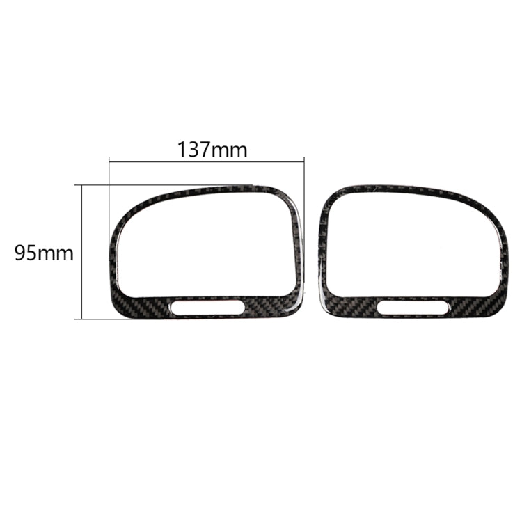 Carbon Fiber Car Left Right Air Outlet Decorative Sticker for Volkswagen Golf 6 2008-2012, Left Right Air Outlet