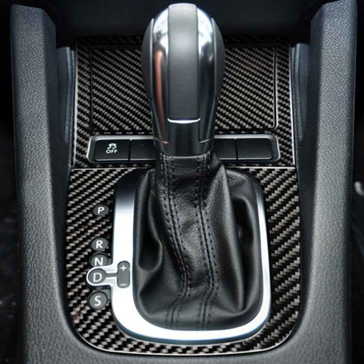 Carbon Fiber Car Ashtray Panel Decorative Sticker for Volkswagen Golf 6 2008-2012