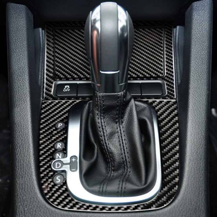 Carbon Fiber Car Ashtray Frame Decorative Sticker for Volkswagen Golf 6 2008-2012
