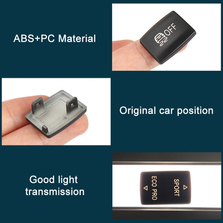 Pour BMW Série 3, commande centrale multifonction pour voiture à conduite à gauche (6131 9252 912), bouton radar (noir), bouton radar (rouge)