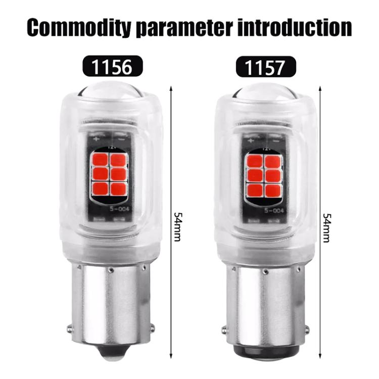 2pcs 1156 DC12V / 2.16W / 0.18A / 480LM Car LED Turn Signal Light, 1156 (Yellow Light), 1156 (Red Light), 1156 (White Light)