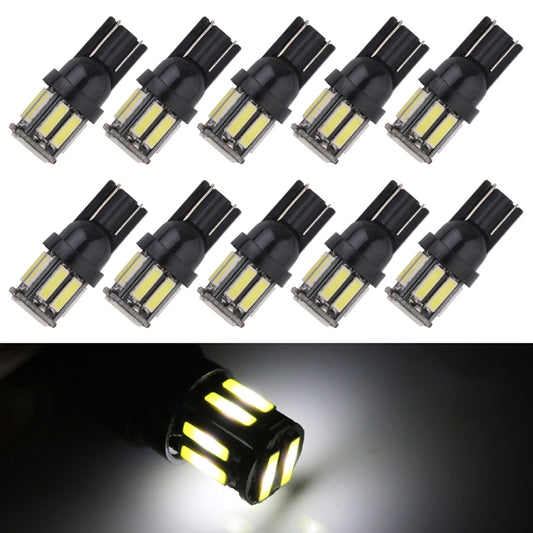 10pcs T10 DC12V / 0.96W / 0.08A Car Clearance Light 10LEDs SMD-7020 Lamp Beads