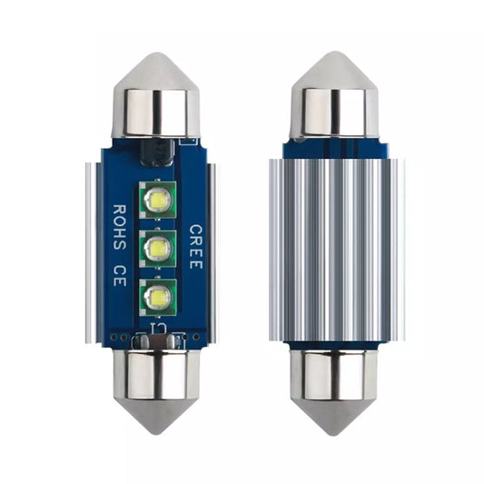 2pcs 36mm IC12V /  2.76W / 0.23A / 300LM 3LEDs SMD Car Reading Lamp Dome Light, 36mm
